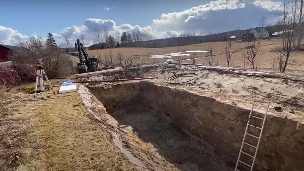 NATURAL SWIMMING POND DIG COMPLETE